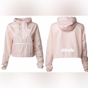 Wicked Skatewear Cropped Pink Windbreaker